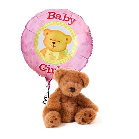 It's A Girl Bear & Balloon