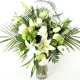 White Flower Bouquet Hand Tied