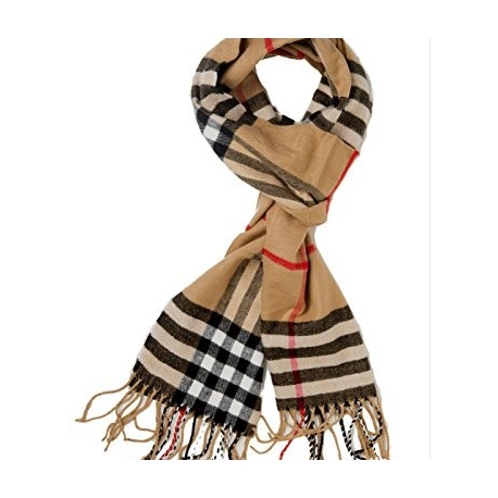 SethRoberts-Classic Cashmere Feel Men's Winter Scarf in Rich Plaids (BLACK, RED)