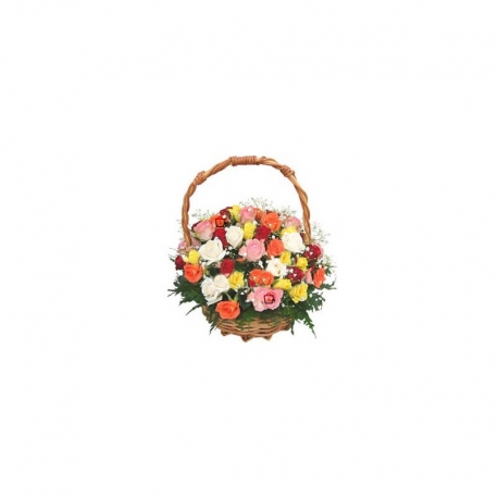 MIREMBE MULTICOLORED FLOWER MIX BASKET