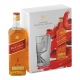  	J W GIFT PACK RED LABEL SCOTCH WHISKY 75CL 