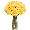 12 Long Stem Yellow Roses