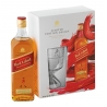 J W GIFT PACK RED LABEL SCOTCH WHISKY 75CL 